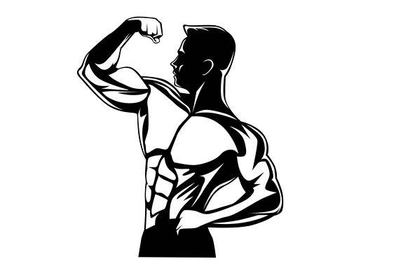 肌肉健硕的男性剪影：服装印花裁片设计灵感