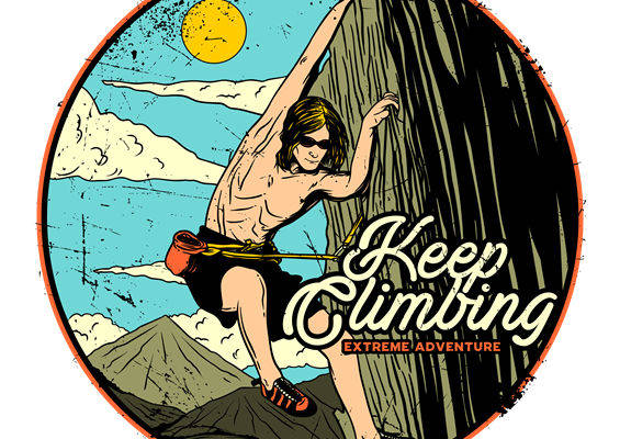 户外探险风格服装印花设计素材