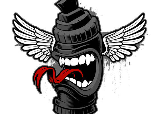 时尚翅膀纹身图案服装印花裁片