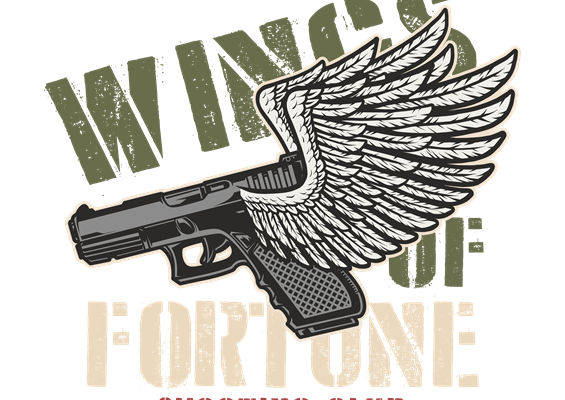 翅膀与枪械的完美结合：服装印花裁片设计