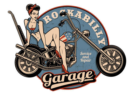 复古摩登风格服装印花图案，适合DIY裁片设计