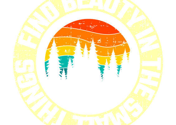 自然森林日落纹样服装印花素材