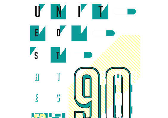 复古90年代纽约风格服装印花裁片