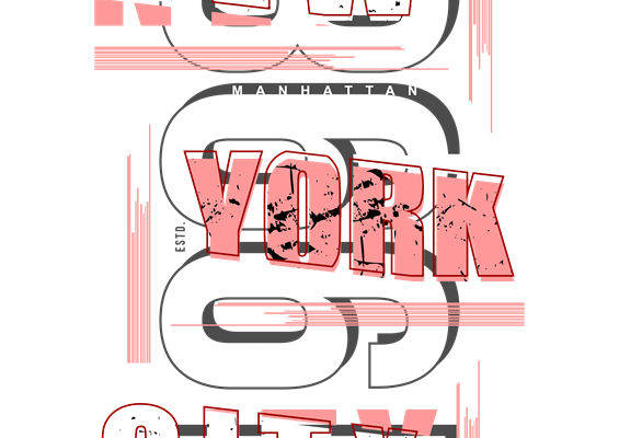 街头风格新纽约印花素材，打造个性服装