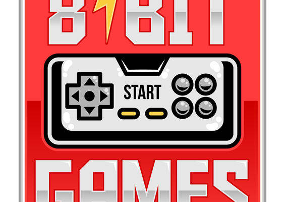 复古8位游戏机图案裁片印花，打造独特服装设计