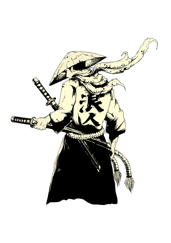 传统武士纹样裁片印花：打造个性服装