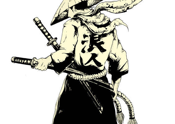 传统武士纹样裁片印花：打造个性服装