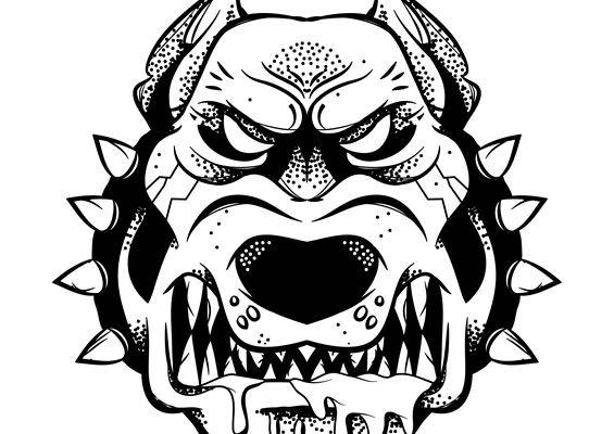 怒气冲天的恶魔头像：服装印花裁片设计灵感