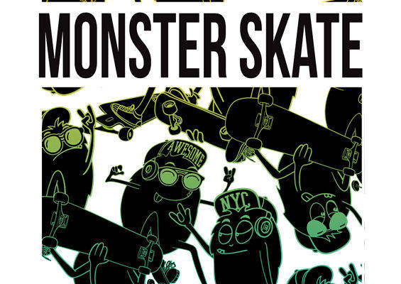 酷炫滑板图案服装印花设计