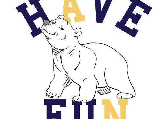 可爱北极熊图案服装印花素材，轻松打造时尚单品