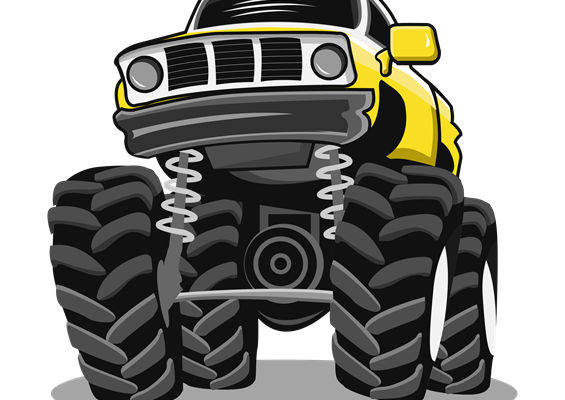 酷炫越野车图案，打造个性服装印花裁片