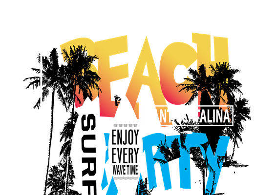 热带风情海滩印花，打造夏日海滩派对服装