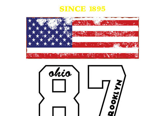 复古美国国旗与数字印花图案：服装印花裁片设计灵感