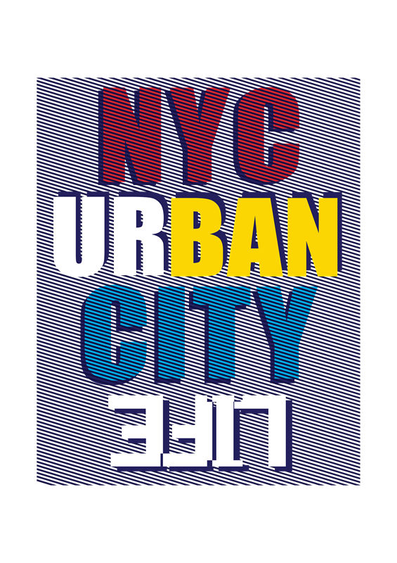 都市街头风裁片印花:时尚都市风格服装印花