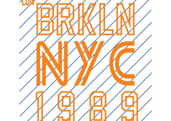复古纽约布鲁克林印花图案，打造个性服装裁片