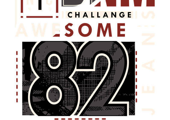 复古82年图案裁片印花,服装印花新选择