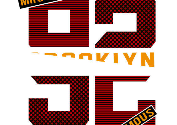 时尚裁片印花：红色条纹与波点设计的服装印花