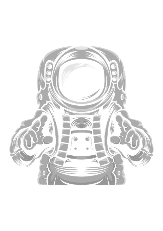 复古太空宇航员图案，打造独特服装印花