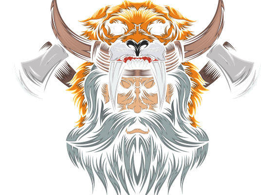 野性猛兽纹样服装印花裁片设计