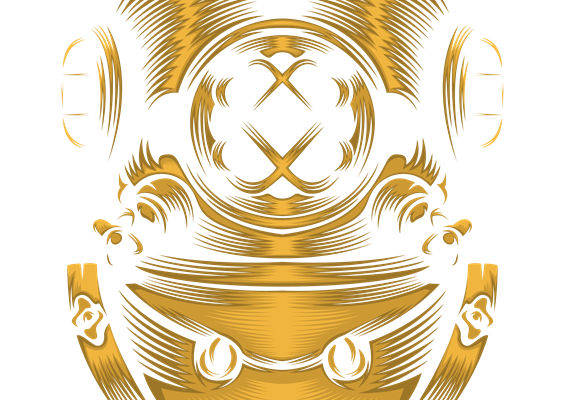 复古金色纹理服装印花图案，适用于裁片印花设计