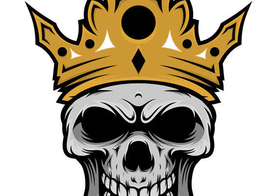 骷髅王冠图案：服装印花裁片设计灵感