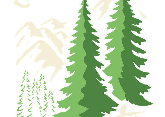 自然森林探险主题服装印花裁片