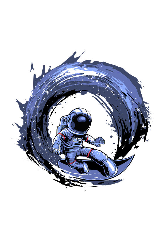 宇宙探险家：太空宇航员印花裁片，创意服装印花新选择