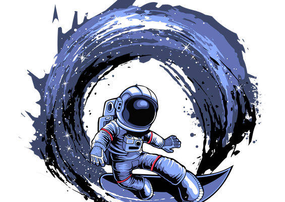 宇宙探险家：太空宇航员印花裁片，创意服装印花新选择