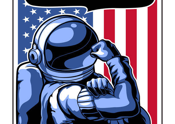 美国宇航员励志印花：服装印花新选择