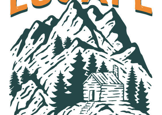 自然山景图案服装印花裁片设计