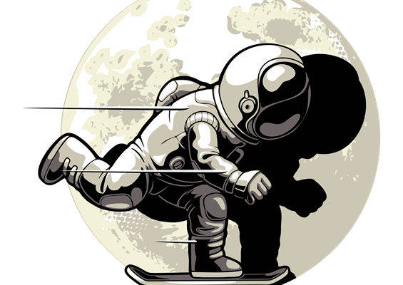 酷炫太空宇航员裁片印花，打造独特服装设计