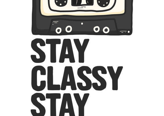 复古磁带纹理服装印花，打造独特个性