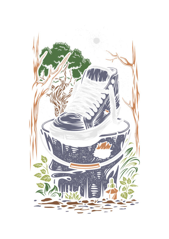 自然森林风格裁片印花，为您的服装增添自然气息