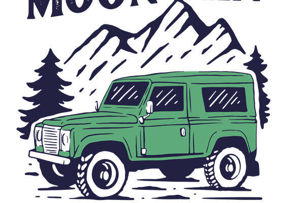 山地旅行车印花：户外运动服装印花设计