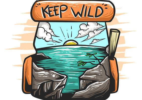 自然山河风光裁片印花,打造个性服装