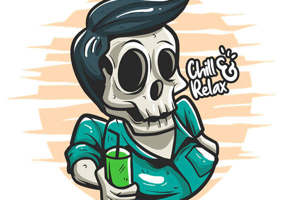 骷髅头纹样服装印花：独特设计轻松打造个性潮流