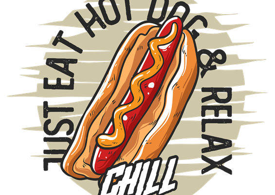 复古热狗图案裁片印花,打造个性服装