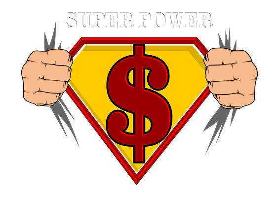 超值服装印花素材：超级力量美元符号图案