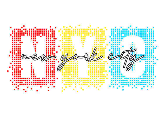 复古像素风服装印花图案，打造个性潮流