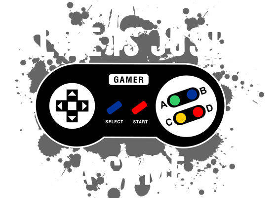 经典游戏手柄图案裁片印花，打造个性服装