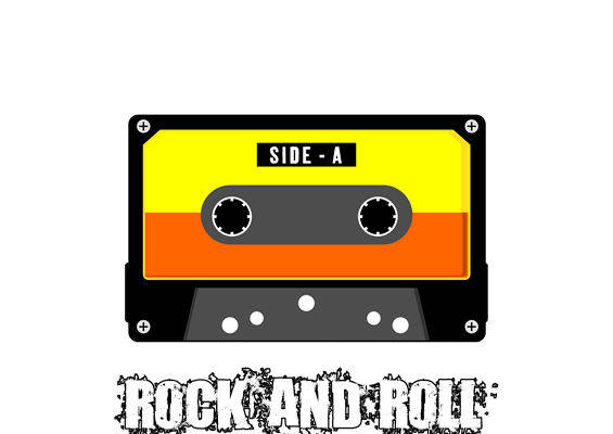 复古磁带纹理服装印花裁片设计