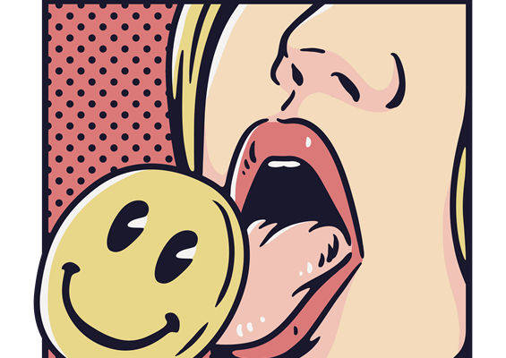 可爱笑脸裁片印花图案,打造个性服装