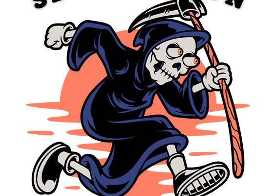 骷髅收割者：服装印花裁片创意设计