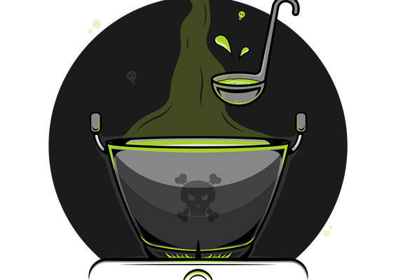 暗黑风裁片印花设计，适合服装印花