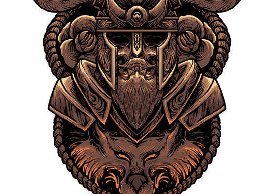 神秘兽首纹样裁片印花，打造个性服装