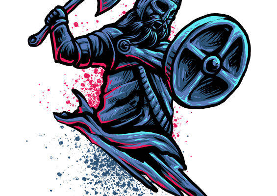 中世纪战士裁片印花：服装印花设计灵感