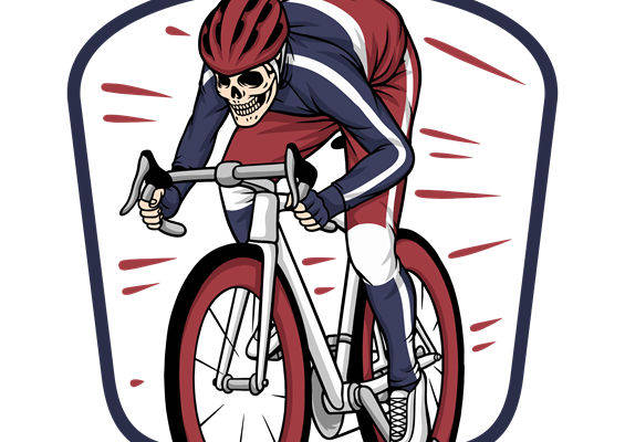 骷髅骑行者图案：服装印花裁片设计灵感