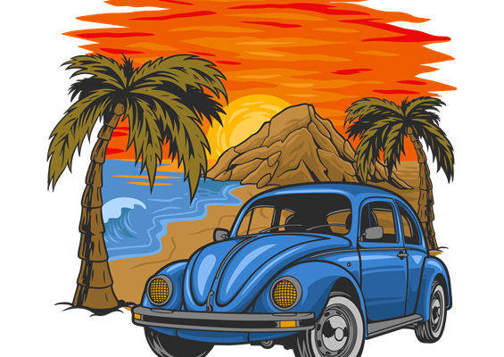 夏日海滩风情裁片印花，打造个性海滩风服装