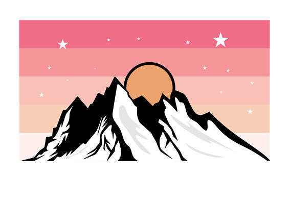 浪漫山峰日出：服装印花裁片设计灵感