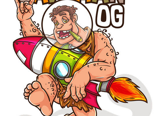 复古野性洞穴人图案，打造个性服装印花